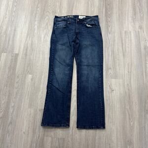 TK Axel Slim Boot Cut Jeans Men's 32x32 Blue Dark Wash Denim Western Rodeo